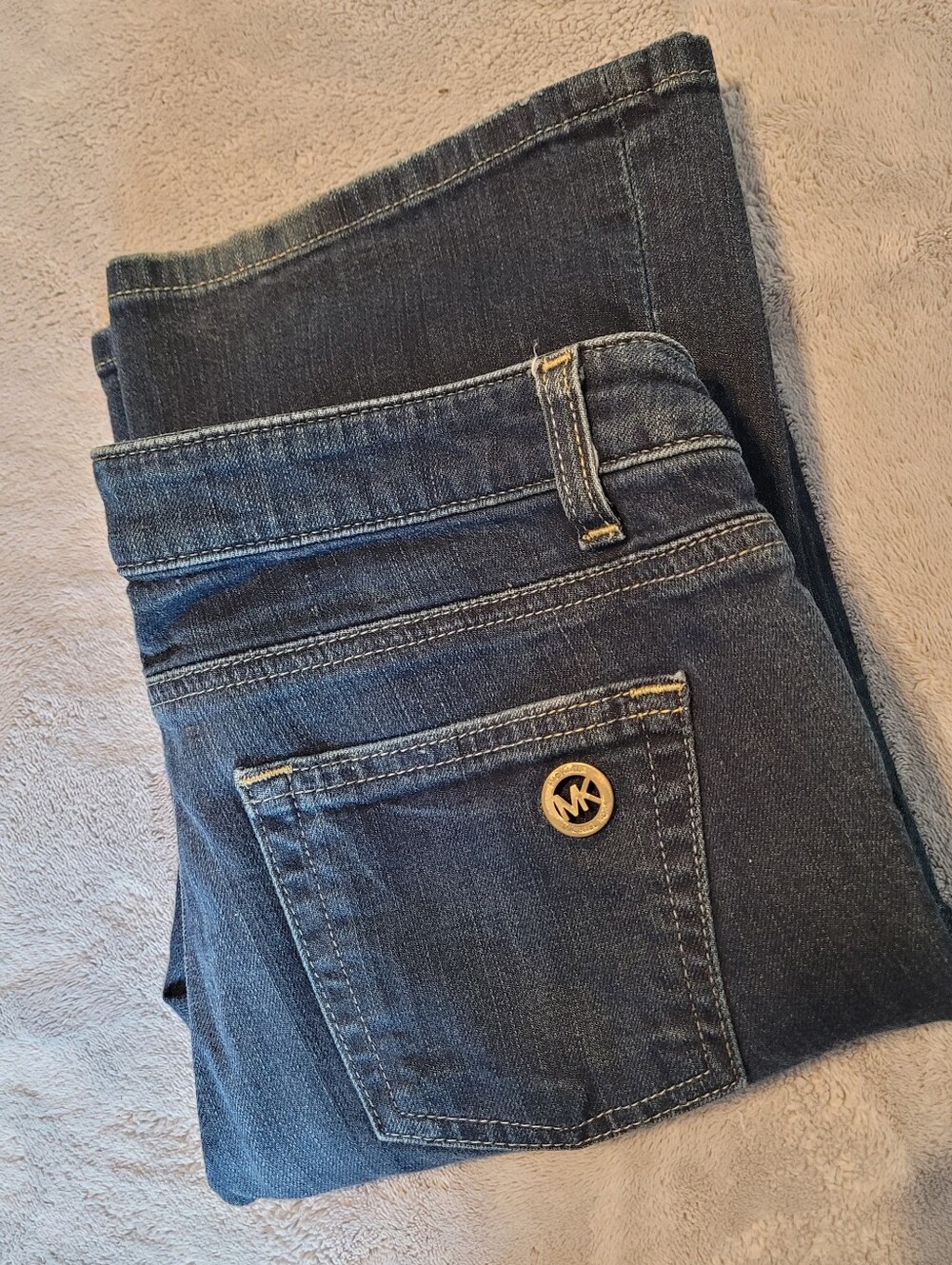 Michael Kors Women's Dark Blue Stretch Jeans